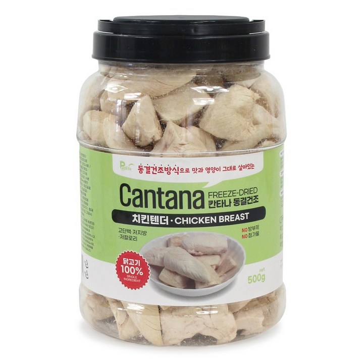 칸타나 동결건조 치킨텐더 500g, 500g, 1개