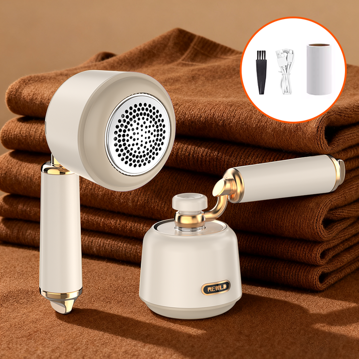 CCAGU 휴대용 충전식 보풀제거기 2in1 세탁소용 가정용 테이프 클리너 6중날 의류관리 니트 옷 정리