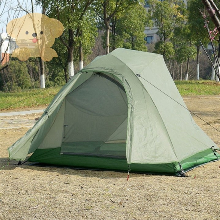 루피네상점 3인용 초경량 텐트 그린 백패킹텐트2인용