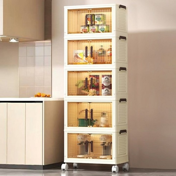 유판 접이식 정리함 대용량 수납장 폴딩 박스 리빙박스 다용도 주방 옷장 정리함