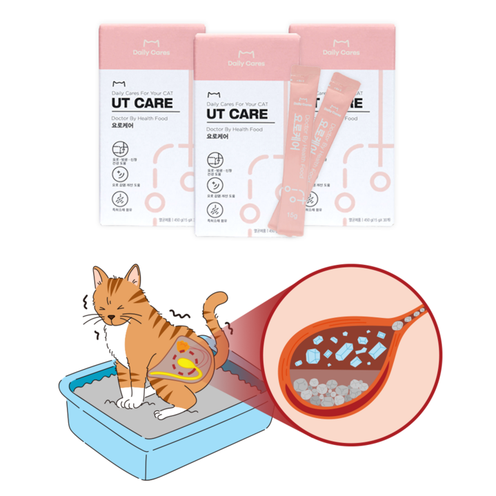 닥터바이 요로케어 고양이 신장 영양제 방광 요로 건강 배뇨 도움, 1세트, 유리너리 비뇨계, 요로케어