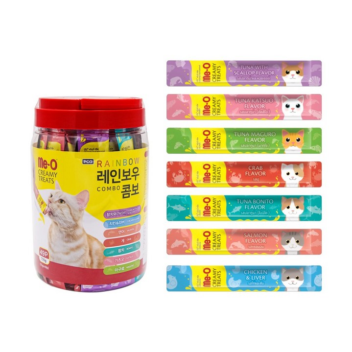 미오 크리미 레인보우 콤보 15g (49개입), 단일상품, 15g