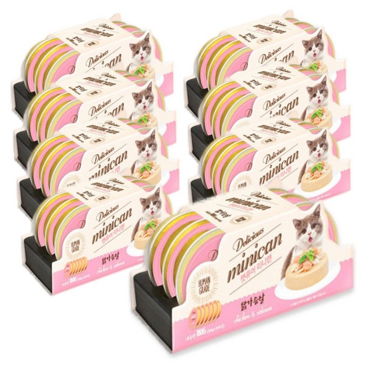 캣퓨어 미니캔 NEW 뉴닭가슴살 30g x 48개입 고양이캔 간식, 닭가슴살, 30g, 48개