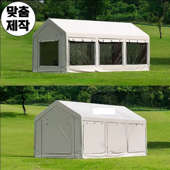 레저풀 짱짱한 캐노피 몽골 텐트 방충망 천막 차광막 방수 행사용