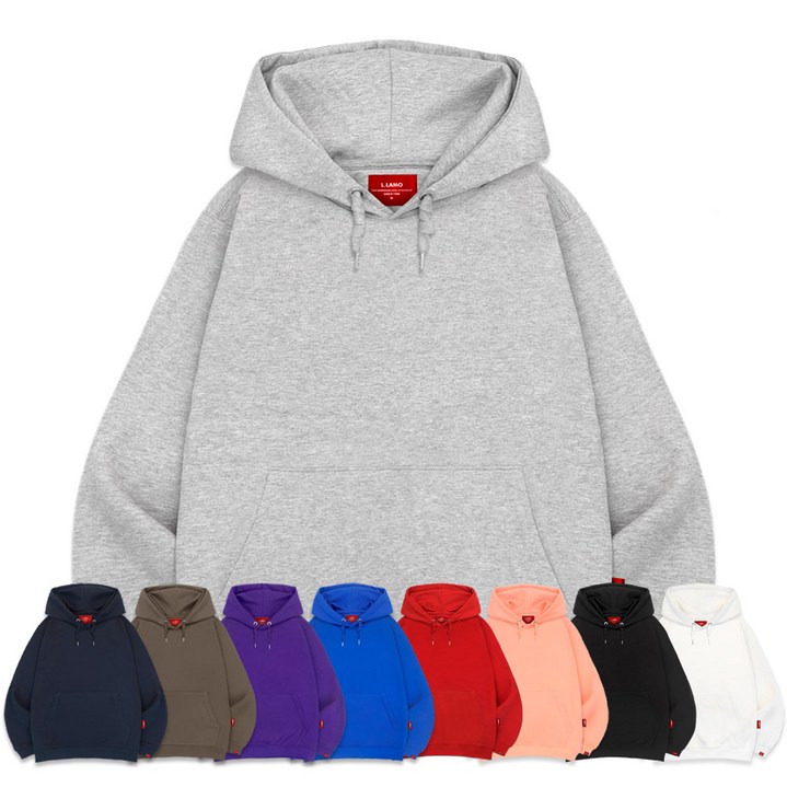엘라모 엘라모 3H 무지 후드티 빅사이즈 S~4XL