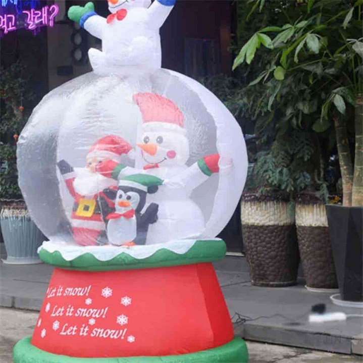 정인 200cm LED 에어벌룬 대형 산타 바람풍선 크리스마스인테리어