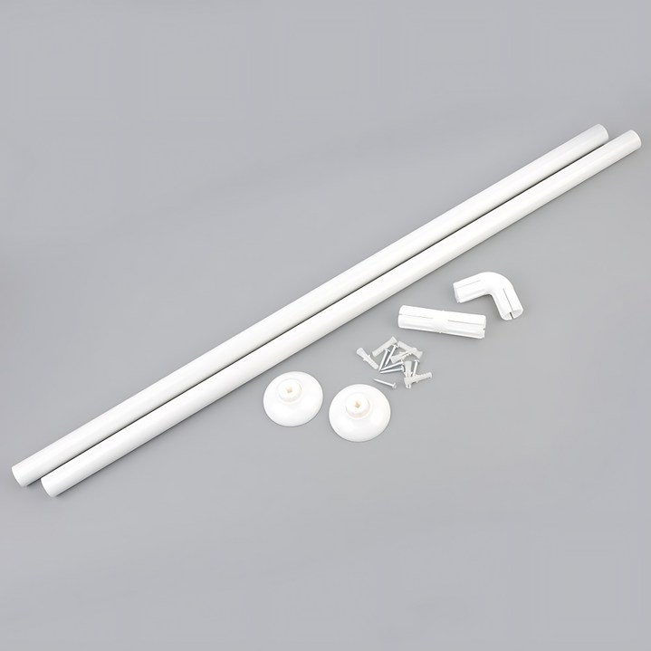 간이탈의실 코너설치 가벼운 ㄱ자 커튼봉 셀프인테리어 압축봉 원룸싱크대