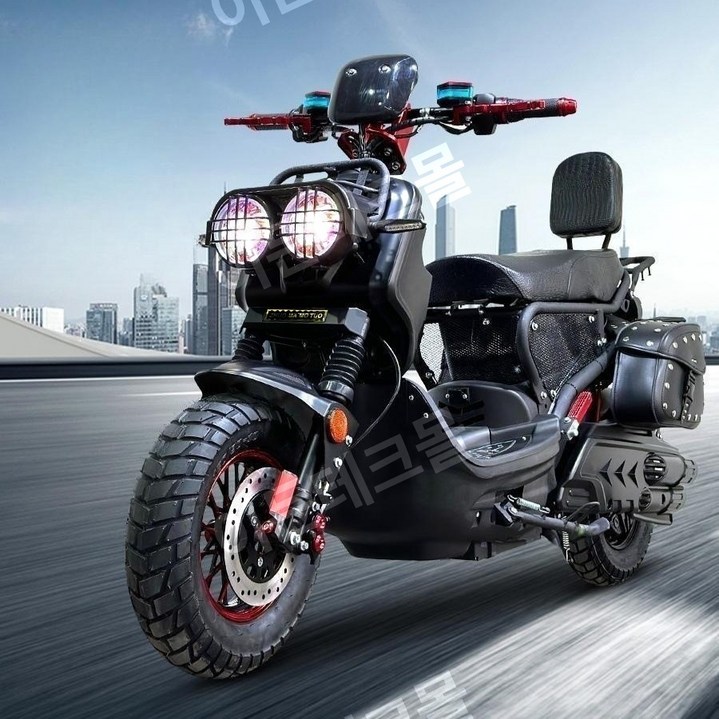 이든테크 전기 전동스쿠터 배달용 출퇴근용 줌머 72V 1500W, 72v, 스포츠72V70A리튬배터리+1500W수냉식