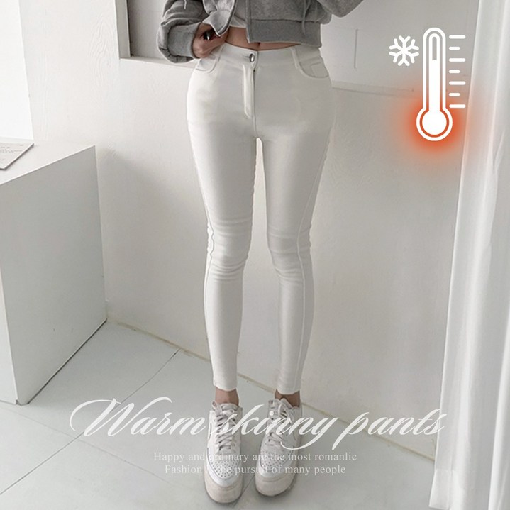 순이 S.여성 겨울 찹쌀 융기모 스판 스키니팬츠