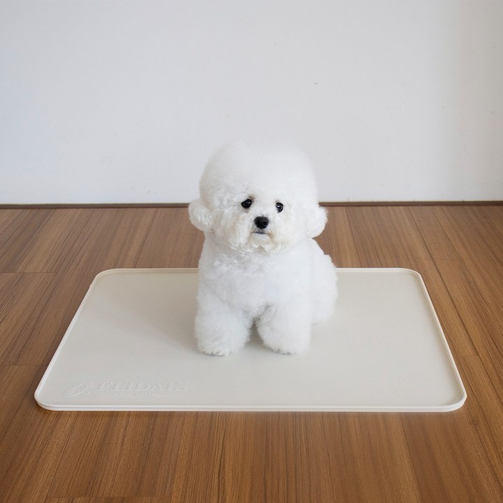 플리다스 착붙 실리콘 배변매트 논슬립 배변판, 베이지, 1개