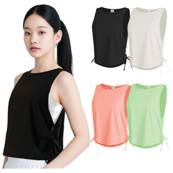 오마이런 여성 러닝나시 싱글렛 여자운동복 상의 헬스복 민소매 마라톤 조깅