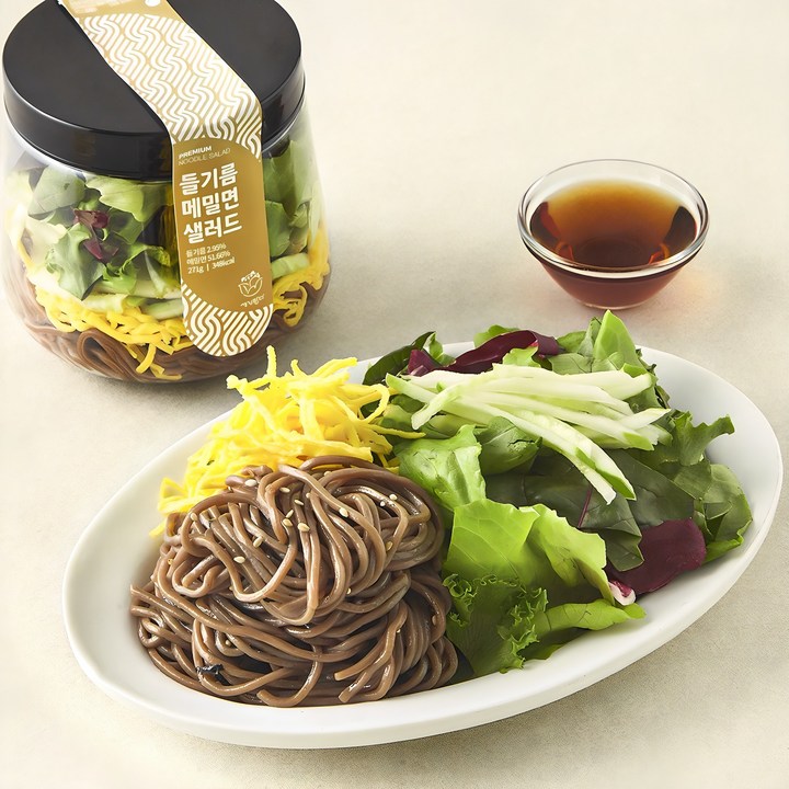 로켓프레시 세끼판다 들기름 메밀면 샐러드