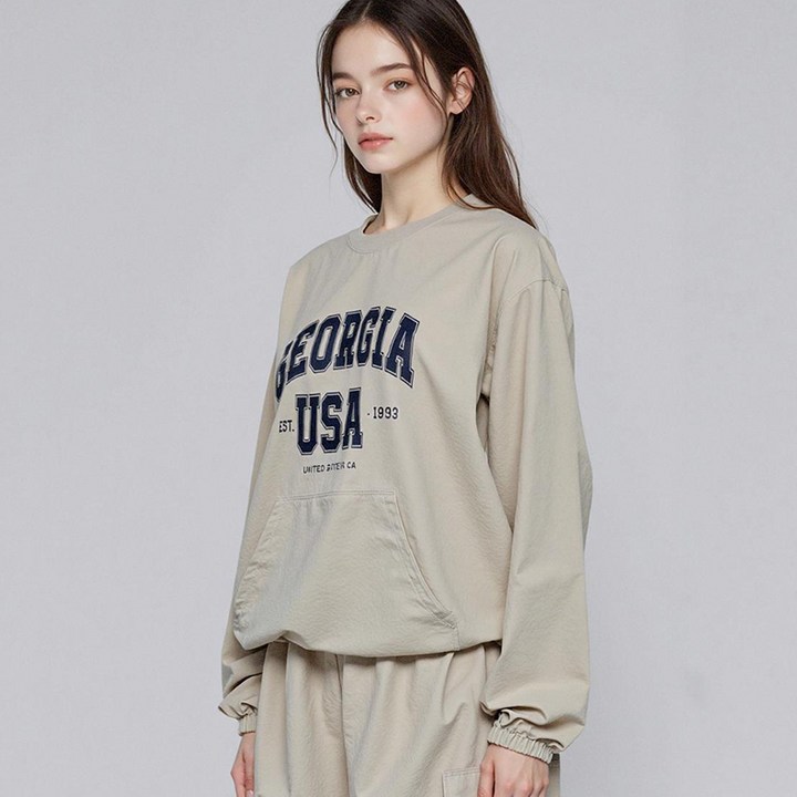 부루앤쥬디 G 나일론 포켓 스트링 맨투맨 BORITG401D