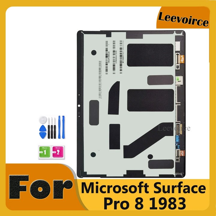 마이크로소프트 서피스 프로 8 1983 LCD 디스플레이 터치 스크린 디지타이저 포함 13 인치 테스트 완료 교체 부품
