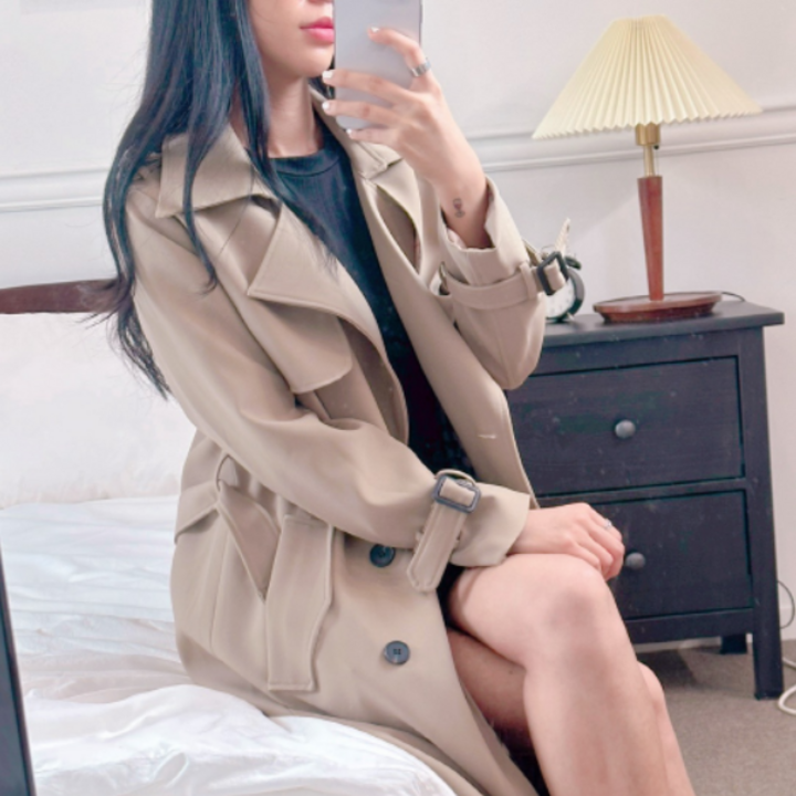 넥스트라벨 어반 트렌치코트 여성 가을 트렌치 코트