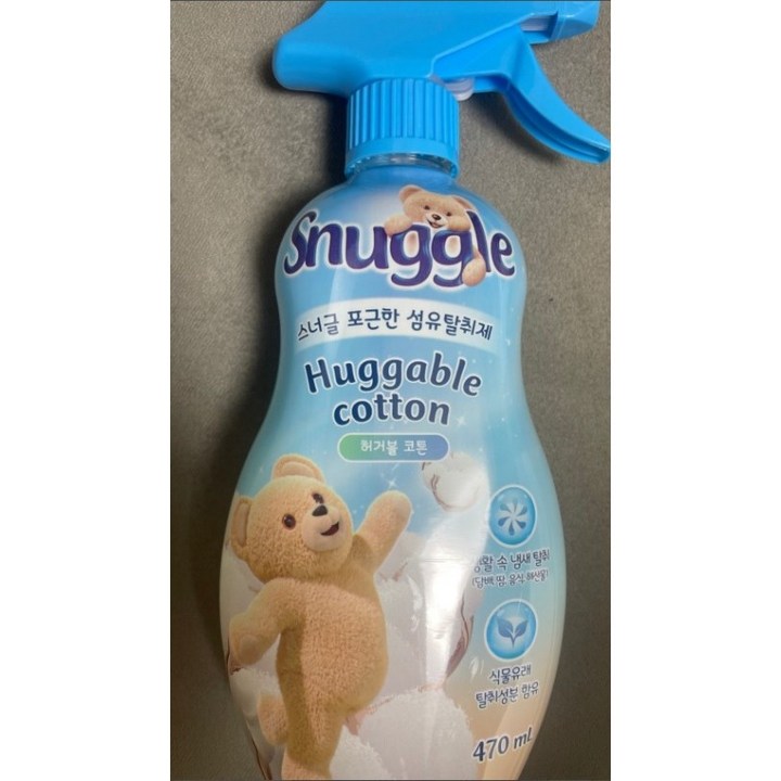 스너글 초고농축 섬유유연제 허거블 코튼 본품, 470ml, 1개