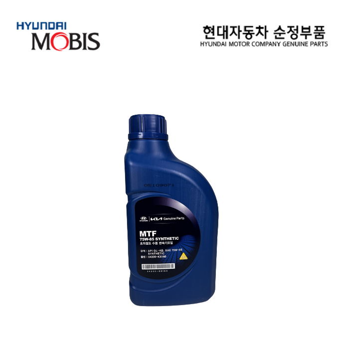 현대모비스 초저점도 수동변속기 오일 / 04300KX1A0 / 순정부품 / 04300 KX1A0 / API GL-4, SAE 75W/85 / MTF SYNTHETIC