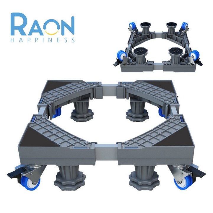Raon 세탁기 받침대, 1, 싱글 기본 프레임 그레이 바퀴 RJSR01 Raon 세탁기 받침대, 1, 싱글 기본 프레임 그레이 바퀴 RJSR01