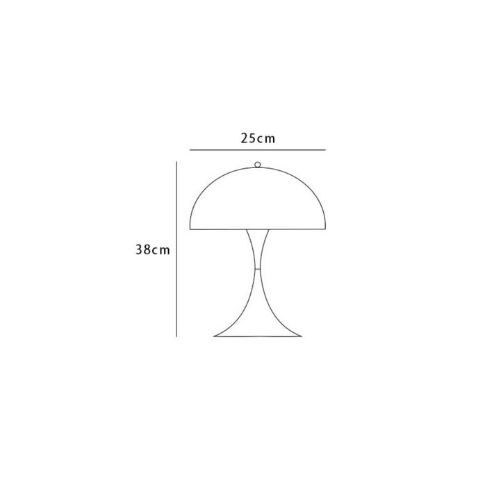 루이스폴센 판텔라 플로어 포터블 디자인 미니 테이블 램프 스탠드 조명 머쉬룸 버섯 무드등, 01.판텔라 스몰직경 25 높이 38