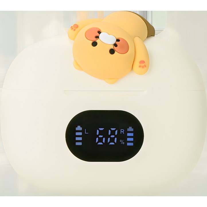 카카오프렌즈 TWS 블루투스이어폰, WI23TWS01, 베이지, 8시간