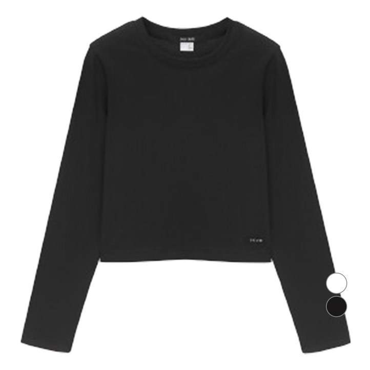 쥬시쥬디 여성용 J수피마 에센셜 크롭 티셔츠 JYTS0206