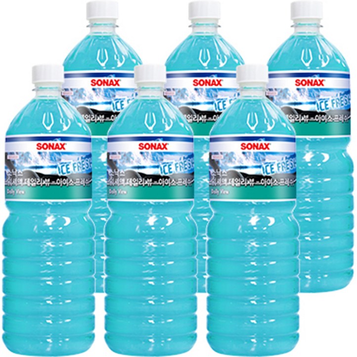 소낙스 데일리뷰 아이스 프레쉬 워셔액, 1.8L, 6개 소낙스 데일리뷰 아이스 프레쉬 워셔액, 1.8L, 6개