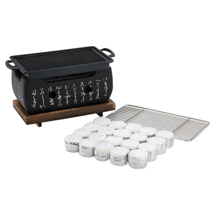 노뉴 와이드 미니화로 NONEWMB2000  에탄올 고체연료 15g x 20p 세트, 1세트, 24 x 13 x 1.5 cm