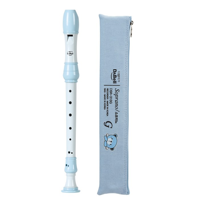 다벨 소프라노 리코더 저먼식 DSR-310G, 파랑, 1세트