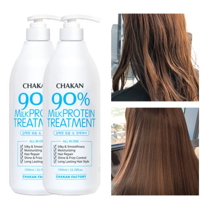 착한팩토리 여신 머리결을위한 밀크 단백질 90 헤어 트리트먼트 1000ml, 1L, 2개 착한팩토리 여신 머리결을위한 밀크 단백질 90 헤어 트리트먼트 1000ml, 1L, 2개