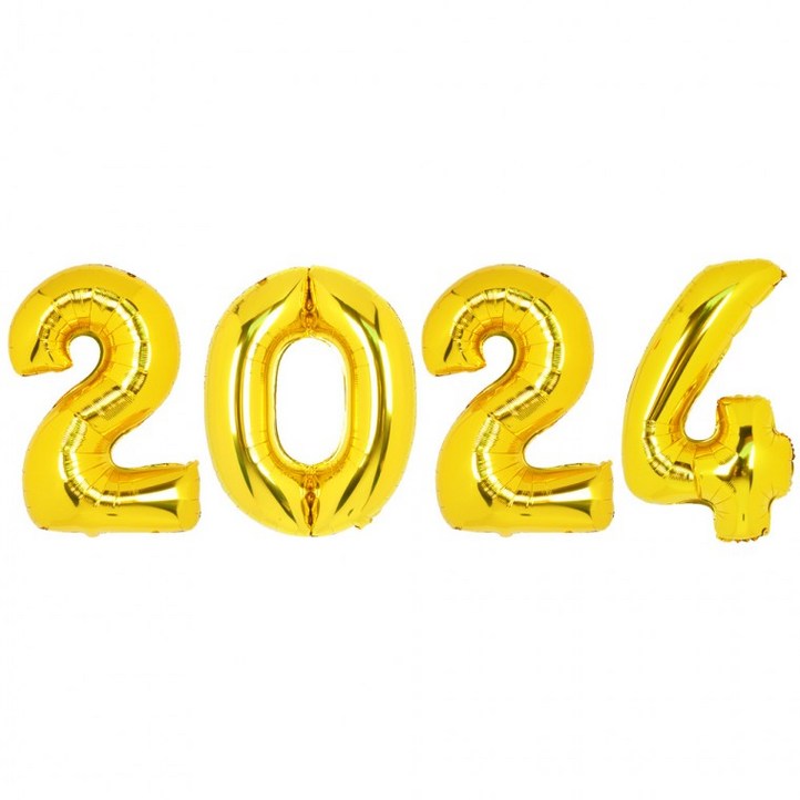 숫자은박풍선(중)2024패키지(골드)