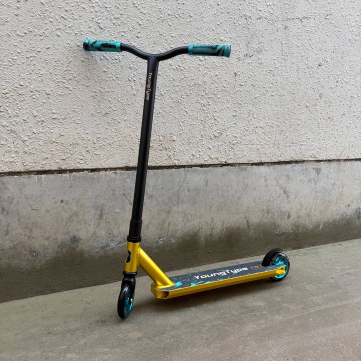 묘기킥보드 스턴트 스쿠터 성인 2발 경량 묘기용 수동 주니어 퀵보드