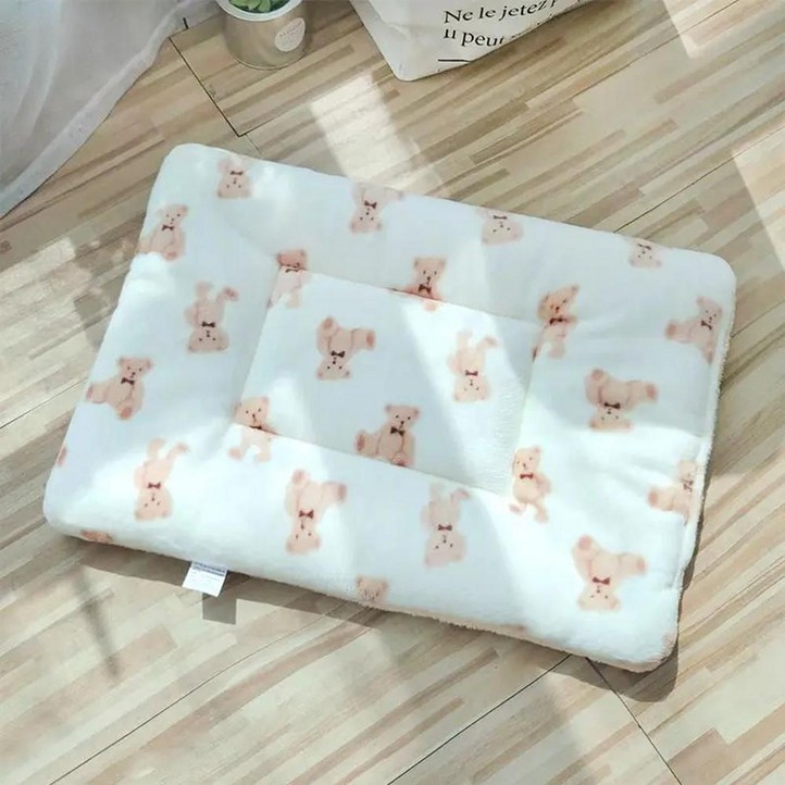 애완동물 매트 고양이 강아지 침대 가을 겨울 스타일 만화 둥지 수면용 면 누빔 패드 고양이와 강아지용