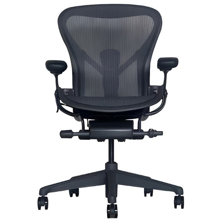 허먼밀러 뉴에어론 사무용 의자 풀체어, B 165180cm 적합 그라파이트