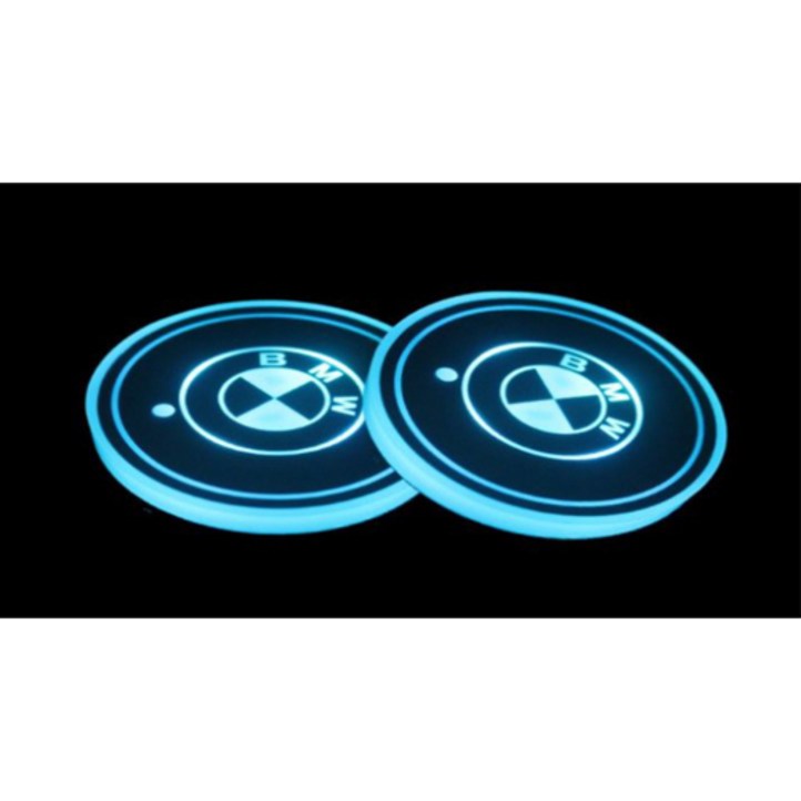 몽치리 LED 컵홀더 LED 컵받침 차량무드등 차량인테리어 1SET 2P 호환상품