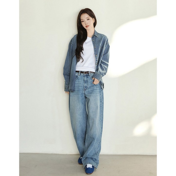 지오다노 여자 배럴핏 데님 팬츠 3컬러 416536