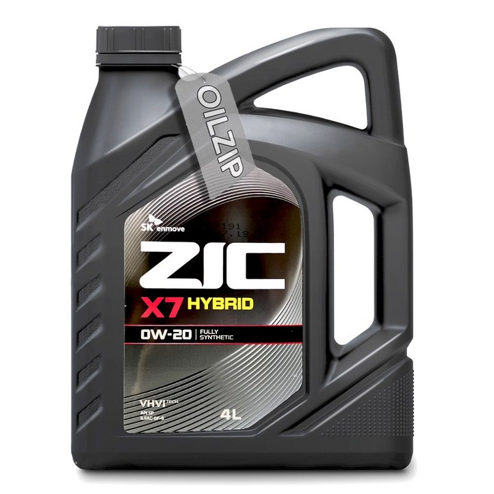 ZIC X7 HYBRID 0W20 4L 하이브리드 엔진오일