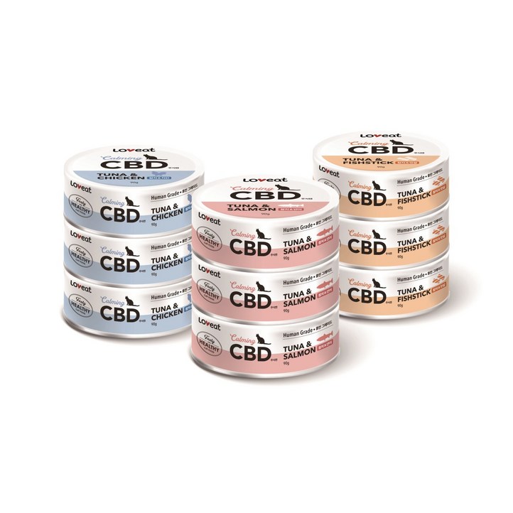 사조 러브잇 CBD 고양이 주식캔, 24개, 90g, 흰살참치치킨 12개  흰살참치맛살 12개