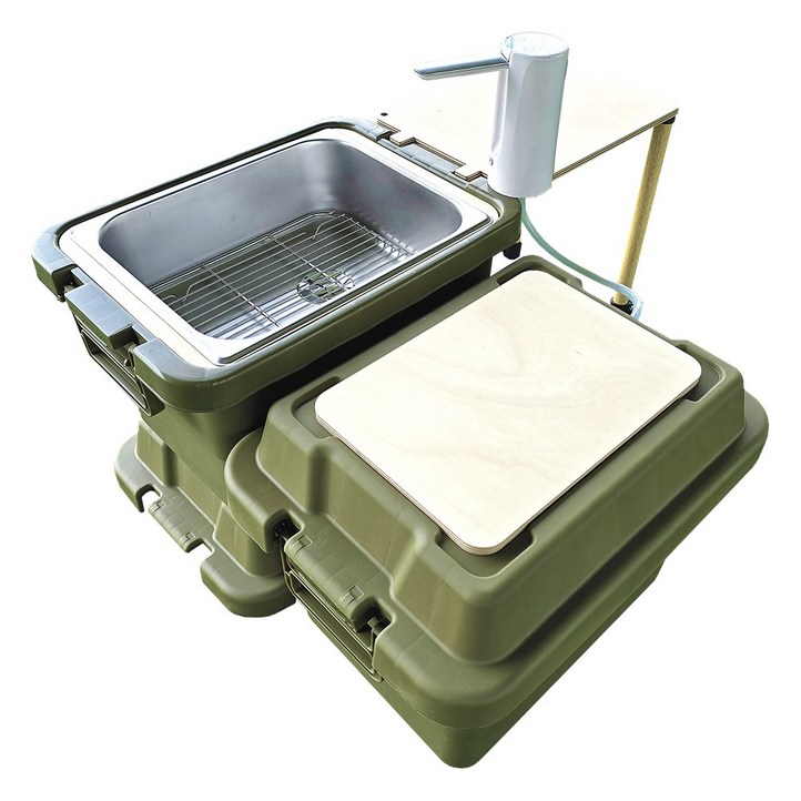 위스커버리 캠핑 싱크대 테이블 설거지 세면대 조리대 접이식 개수대 캠핑박스 테이블