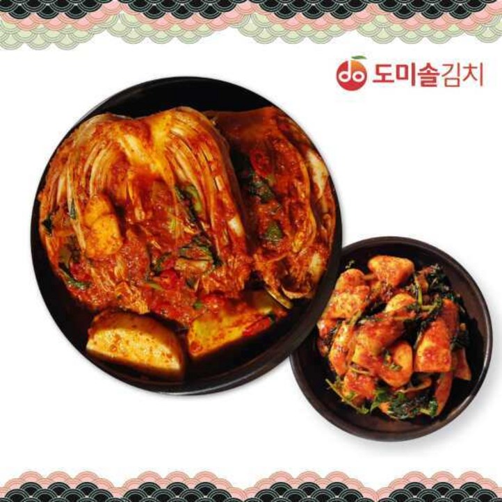 도미솔 사랑채 포기김치 3kg 사각사각 총각김치 2kg, 총5kg