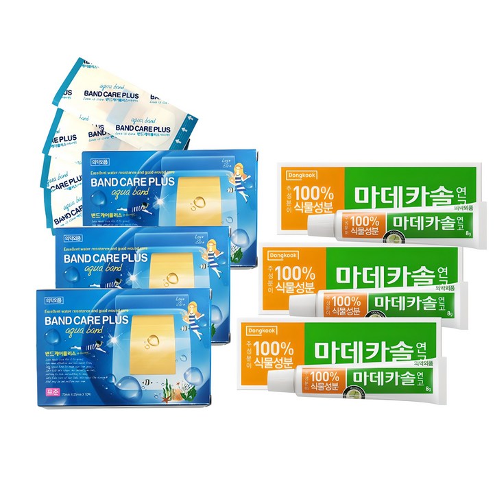 동국제약 마데카솔 8g  밴드케어 방수 밴드 10p 세트