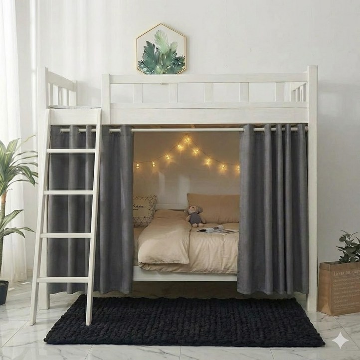 101도 기숙사 2층 침대 커튼 가리개 11 암막 가림막