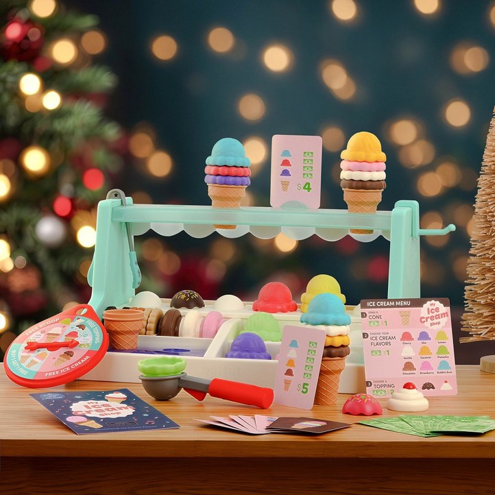 밧핫 에듀케이션 아이스크림 샵 플레이 세트, 1개