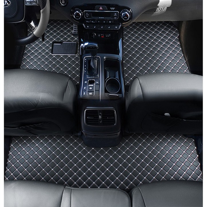 지엠지모터스 자동차 매트 카매트 퀼팅 가죽 바닥 장판 시공 효과 1열 2열 플로어 호환매트