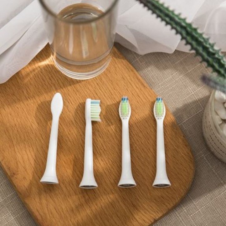 토비메모리 호환 필립스 다이아몬드클린 전용 전동칫솔모 리필모 HX9340 HX6950 호환 리필 8개입 화이트, 1개