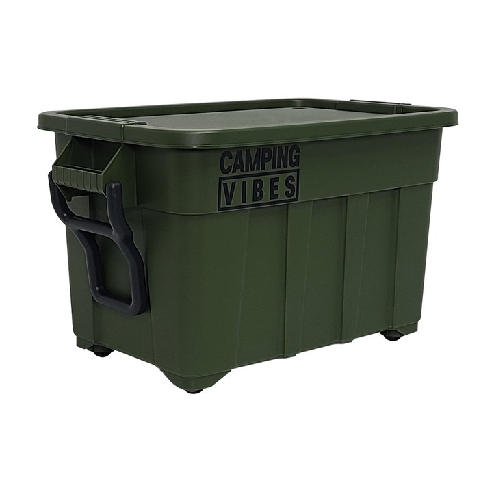 캠핑바이브스 멀티카고박스 기본구성 캠핑박스 토트박스, 1단, 1개, 그린