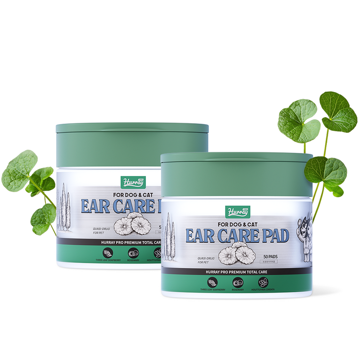 허레이 프로 이어케어패드 강아지 귀세정제 귀염증 고양이 귓병 이어클리너, 2개, 150ml