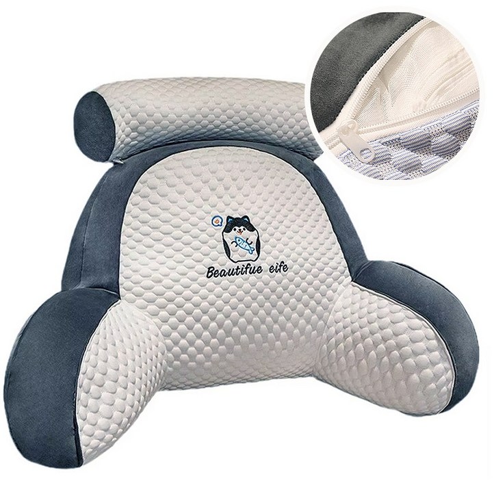 에스엠홀릭 바디필로우 의자 등받이쿠션 허리 등받이 대형쿠션