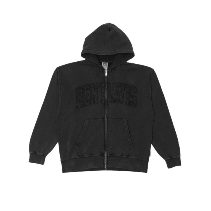 벤데이비스 화이트라벨 디파트먼트 페이디드 후드집업 챠콜브라운