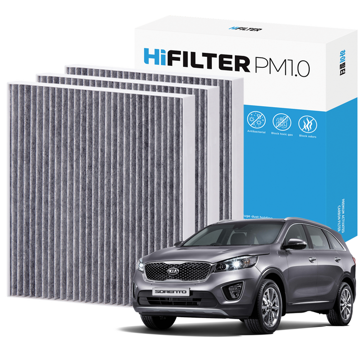 21 하이필터 PM1.0 활성탄 자동차 에어컨필터 현대