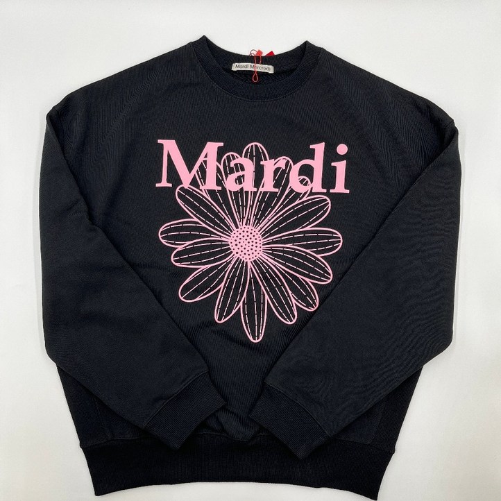 마르디메크르디 맨투맨 스웻셔츠 블랙핑크 긴팔티